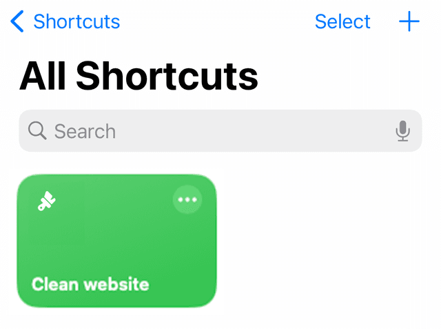 Shortcuts